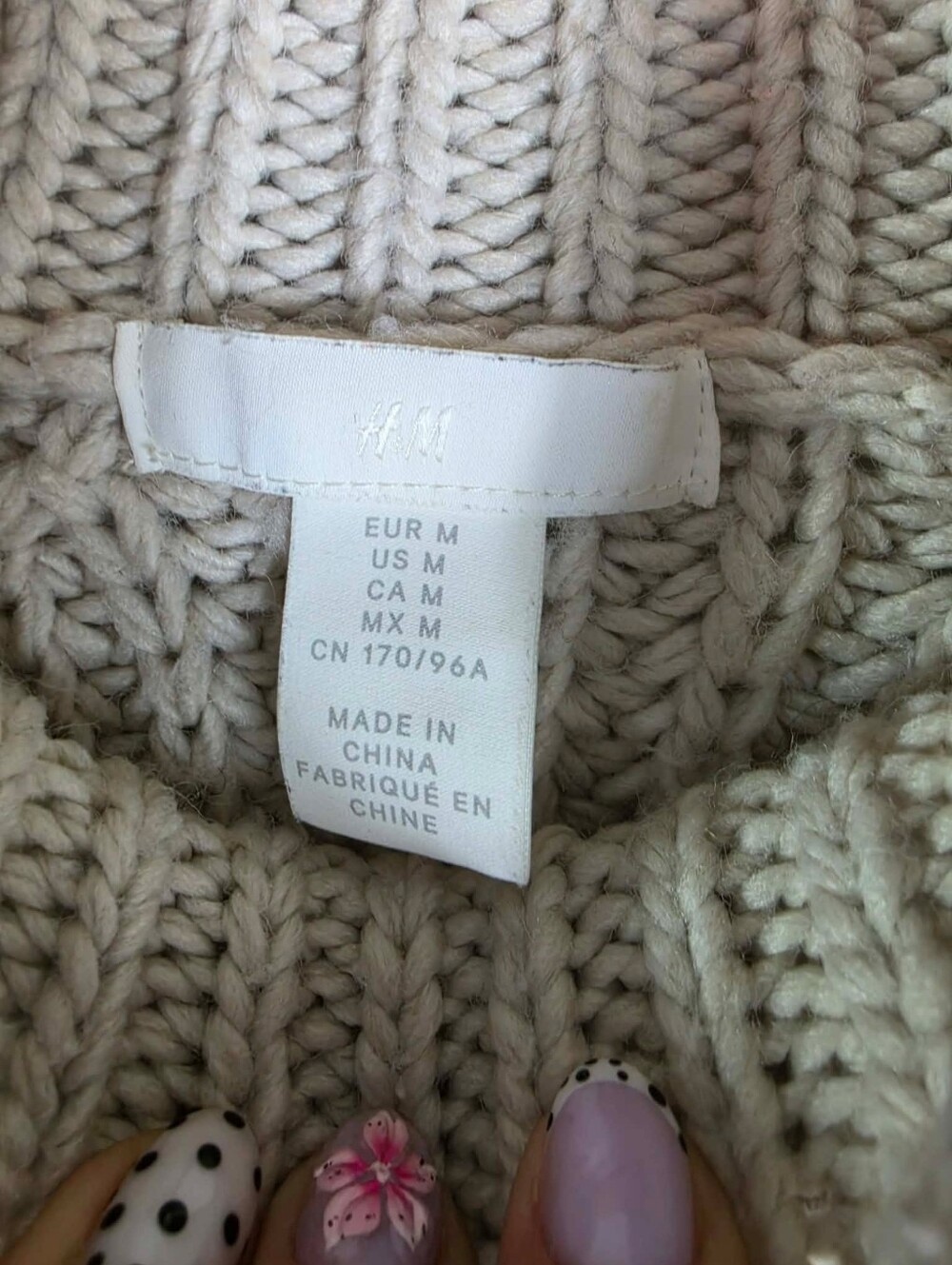 H&M Chunky Ribbed TurtleneckSweater - Light Gray - Picture 4 of 7